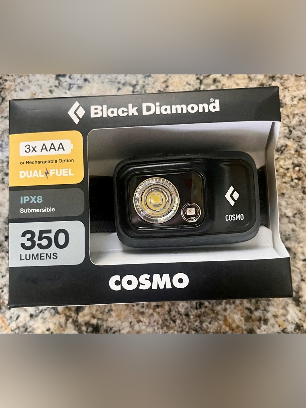 Black Diamond Cosmo 350-R Headlamp - Black